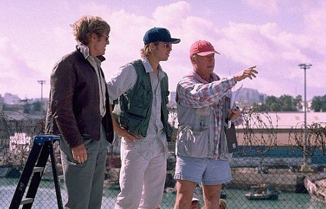 Tony-Scott-with-Robert-Redford-and-Brad-Pitt-for-Spy-Game