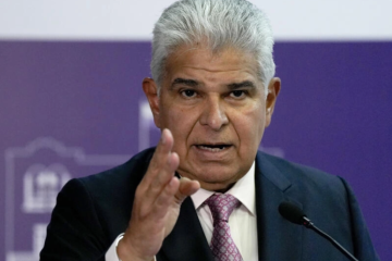 El presidente de Panamá, José Raúl Mulino, durante la conferencia de prensa realizada este jueves, Ciudad de Panamá, Panamá, el 1 de agosto de 2024.
Cortesía: Arnulfo Franco I AFP