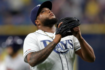 El lanzador al final de un juego contra los Astros de Houston, el 29 de marzo de 2019.
Cortesía: Mike Carlson | Getty Images North America | AFP