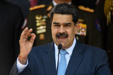 Nicolás Maduro durante un discurso en el Palacio de Miraflores, en Caracas, en marzo de 2020.
Cortesía: Matias Delacroix